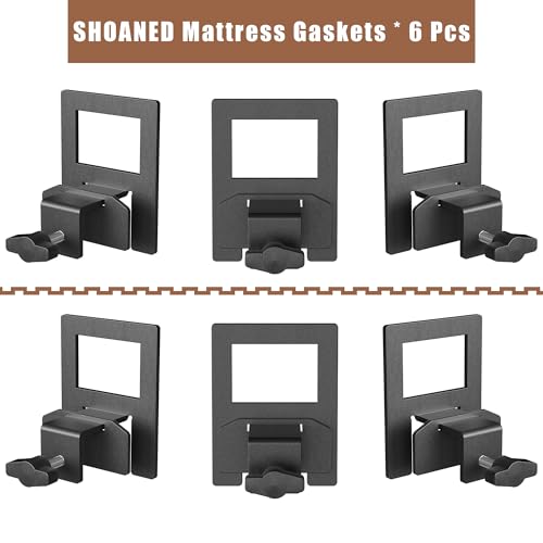 Adjustable Mattress Slide Stoppers for Metal Bed Frames, 6-Piece Set