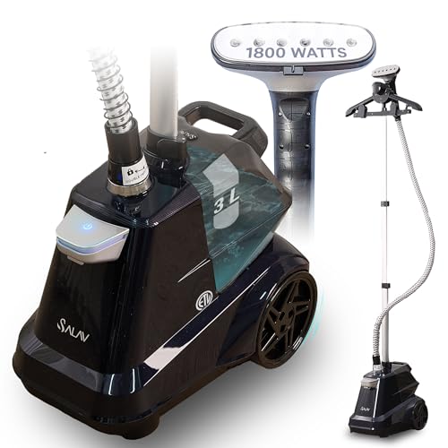 SALAV Heavy Duty Commercial Full-Size Garment Steamer 3L Tank Navy
