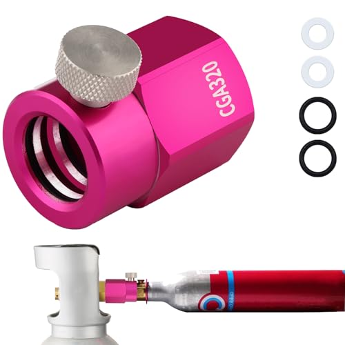 CO2 Refill Adapter for Quick Connect Soda Maker, CGA320 Tank Connector Kit