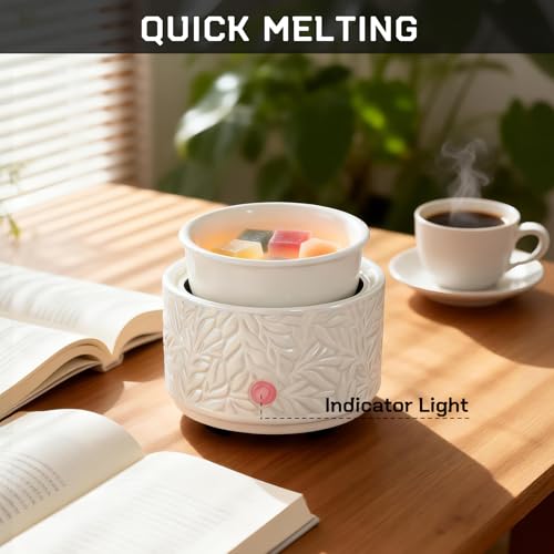 3-in-1 Electric Ceramic Wax Warmer - Flameless Wax Melt & Oil Burner