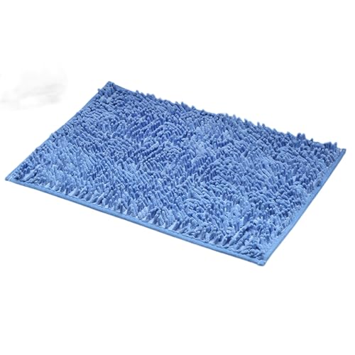 Absorbent Chenille Bathroom Rug 30x20 Inch Non-Slip Washable Bath Mat