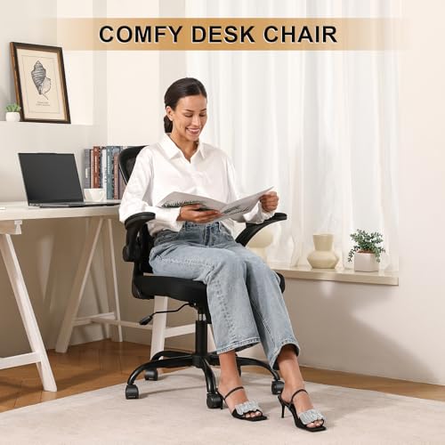 Ergonomic High Back Mesh Office Chair with Flip-Up Armrests & Lumbar Support