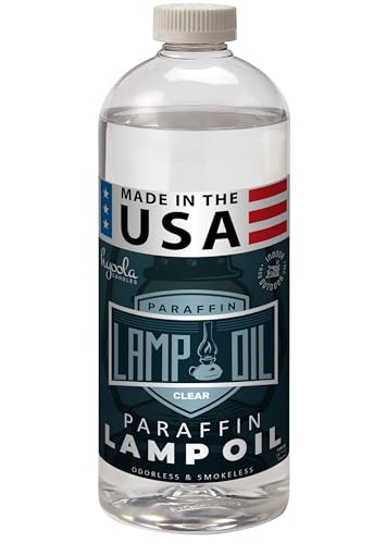 Clear Liquid Paraffin Lamp Oil - Smokeless Clean Burning Fuel, 32 oz