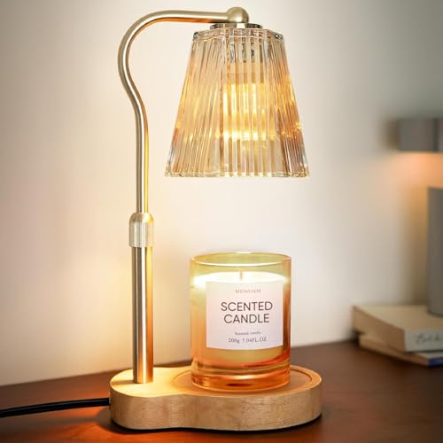Candle Warmer Lamp with Adjustable Height & Timer, Eco-Friendly Wax Melt Warmer