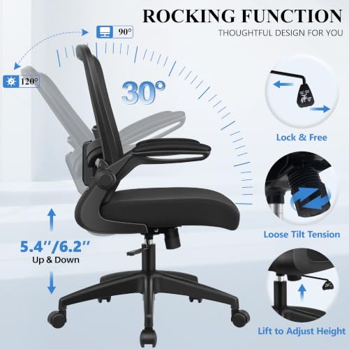 Ergonomic Office Chair with Lumbar Support, Breathable Mesh Desk Chair