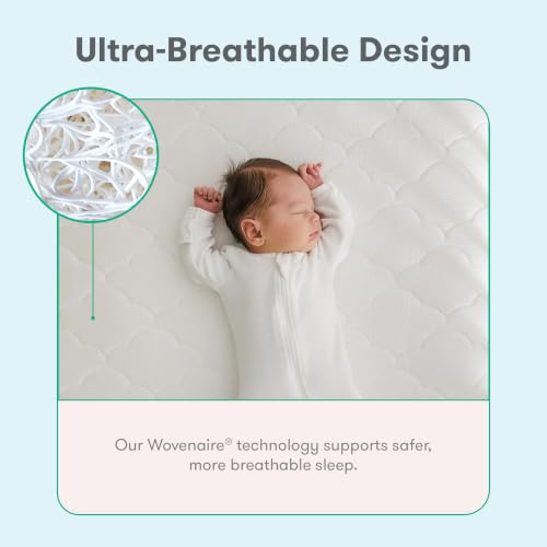 Newton Baby Breathable Washable Crib & Toddler Mattress - White