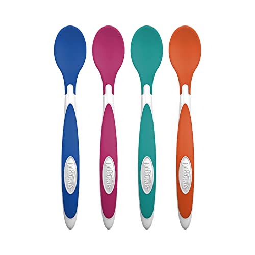Temperature Sensing Baby Feeding Spoons Soft Silicone 4-Pack