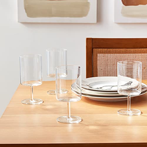 Modo Tritan Crystal Water Glasses, 15 Ounce - Set of 4