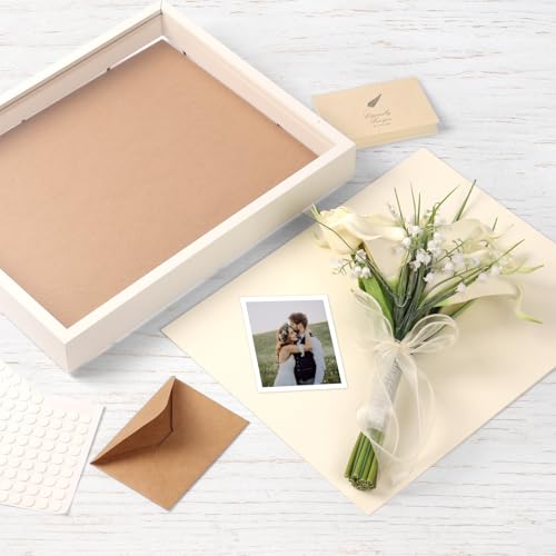 6-Pack 5x5 Shadow Box Frame - 1.2-Inch Deep 3D Display Case, White
