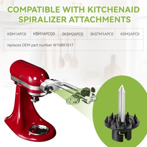Spiralizer Vegetable Skewer Pin for Mixer Attachment, Durable Replacement