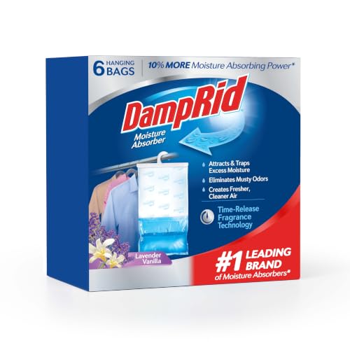 Hanging Moisture Absorber Bags Lavender Vanilla 15.4 oz 6-Pack