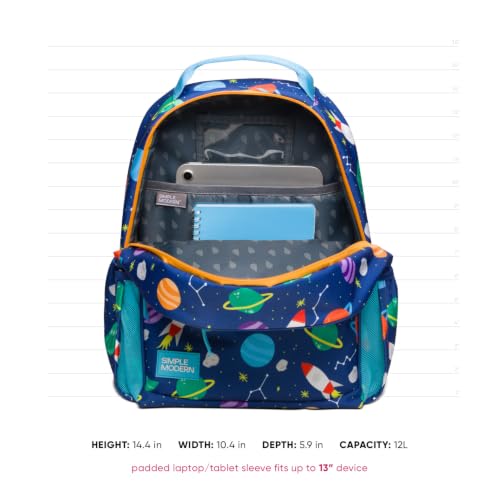 Simple Modern Spiderman Kids School Backpack - 12L Toddler Bookbag