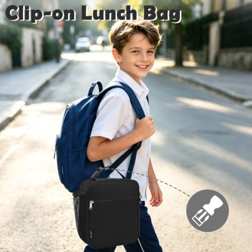 Kids Insulated Lunch Box - Soft Thermal Meal Cooler Bag for School