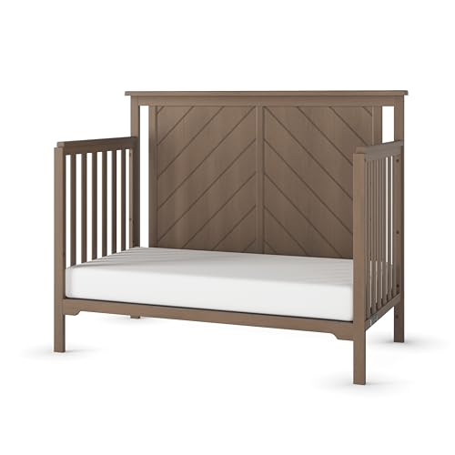 2-Piece Nursery Set: 4-in-1 Convertible Crib and Changing Table