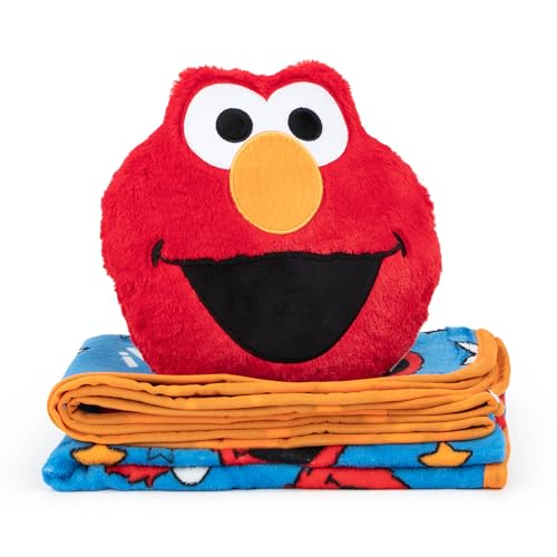 Kids Plush Throw Blanket and Character Pillow Set - 40x50 Inch Soft Bedding