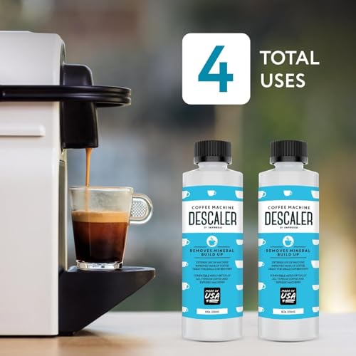 Universal Coffee Maker Descaler & Limescale Remover Solution - 2-Pack (8 oz)