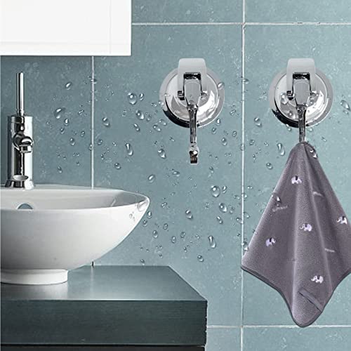 Heavy Duty Suction Cup Hooks for Shower and Bathroom, 2 Pack