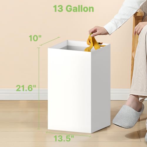 13 Gallon Disposable Trash Cans for Parties - 4 Pack Collapsible Cardboard