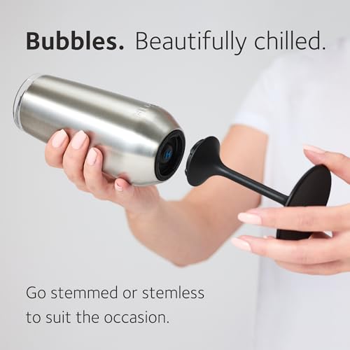 Insulated Stainless Steel Champagne Flute with Detachable Stem - 8oz