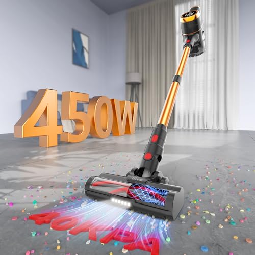 Tikom V500 Cordless Stick Vacuum Cleaner, 40Kpa 450W Lightweight Handheld