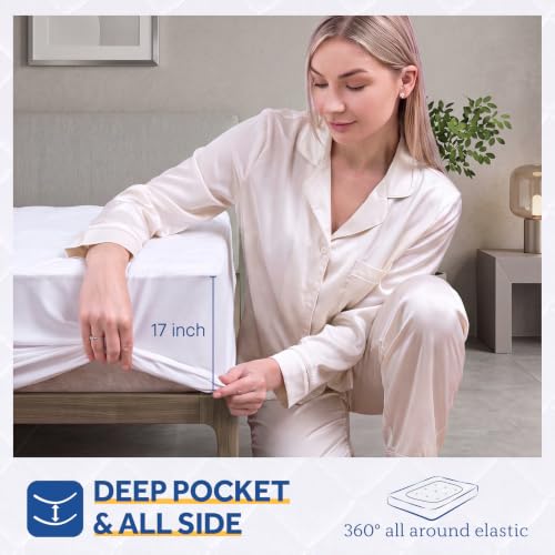 Heated Mattress Pad Queen Size with Dual Control & 10 Settings