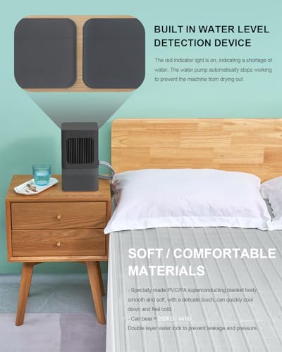 Water Cooling Mattress Pad with Remote Control - Portable Bed Chiller (63" x 27.55")