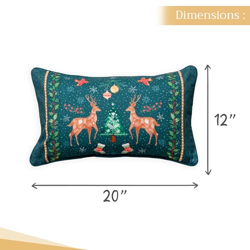 12 x 20 inch Pack of 1 Cotton Throw Pillow Cover - Maison d' Hermine, Hygge Christmas 081