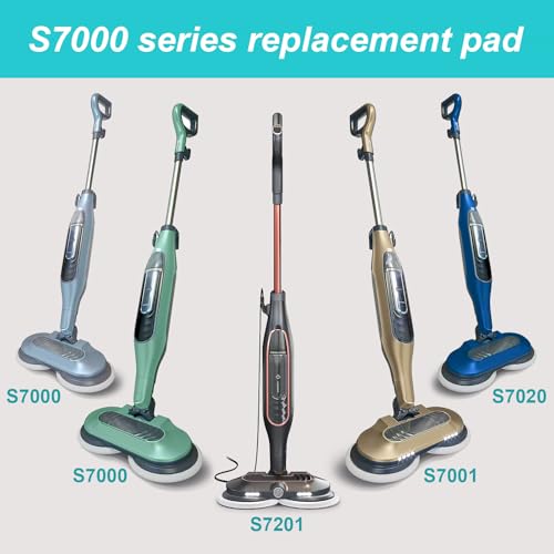 8 Pack Washable Steam Mop Replacement Pads for S7000 S8000 Series