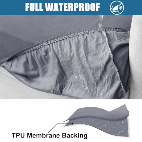 Waterproof Stretch Sofa Cushion Covers - Non-Slip, Soft & Washable, 3 Pack