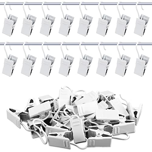 30 Pcs Mini Heavy Duty Metal Hook Clips - 1.3 Inch Black Stainless Steel Hangers