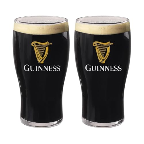20oz Tulip Pint Beer Glasses – Set of 4 Authentic Irish Pub Style Glassware