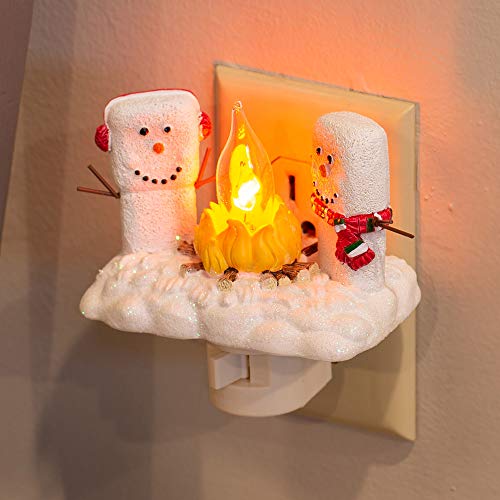 Roman 4.5 inch Marshmallow Snowman Night Light