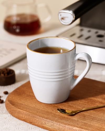 Famiware Jupiter Coffee Mug Set of 4 - 13oz Multi-Color Hand-Painted Cups