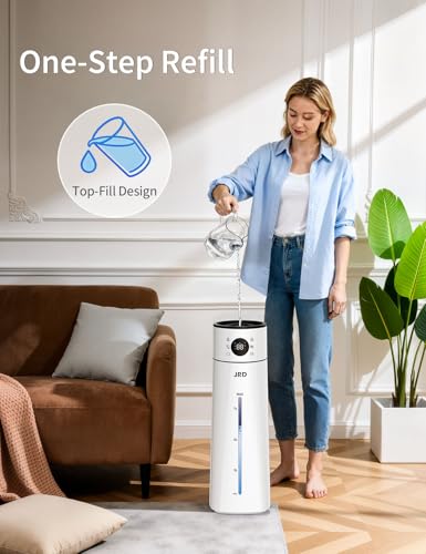 8L Ultrasonic Cool Mist Humidifier for Large Rooms with Remote Control