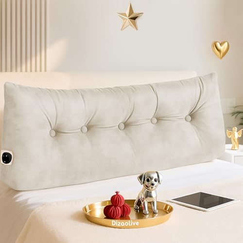 Triangular Bed Wedge Pillow - Ergonomic Backrest Cushion for Reading & Relaxing
