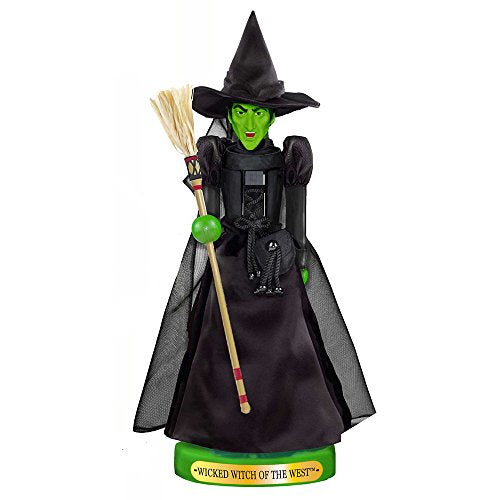 Wicked Witch Wooden Nutcracker - 11-Inch Christmas Tabletop Decoration