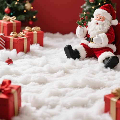 Fluffy White Artificial Christmas Snow Decor for Tree & Mantle - 7 oz
