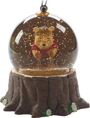 Honey Bear Musical Snow Globe - Wind-Up Music Box Figurine, 5.5 Inch