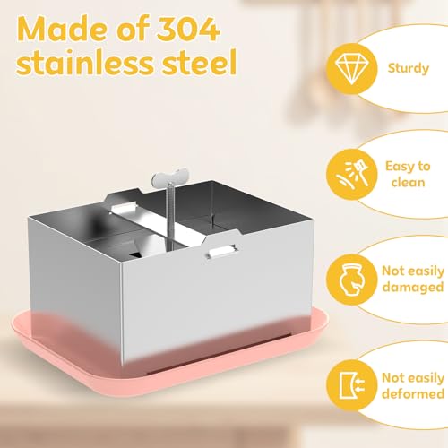 PHWRECZ Large Stainless Steel Tofu Press Kit - Adjustable & Detachable Food Grade Mold for Home Use