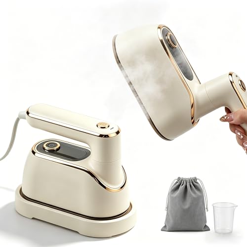 Portable Travel Garment Steamer & Mini Iron, 1200W Foldable Wrinkle Remover