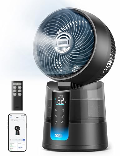 DREO TurboCool Misting Fan with App Control and Oscillating Air Flow