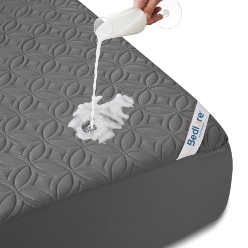 BEDLORE Waterproof Queen Mattress Protector - Noiseless & Deep Pocket