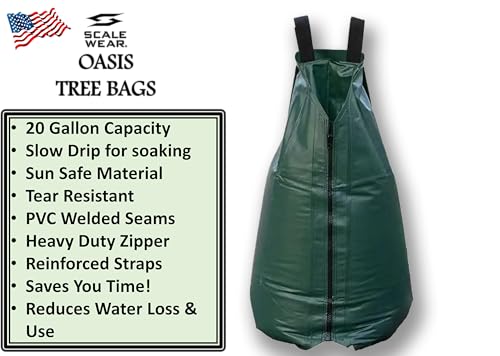 Heavy-Duty 20 Gallon Slow Release Tree Soaker Bag - PVC Drip Irrigation