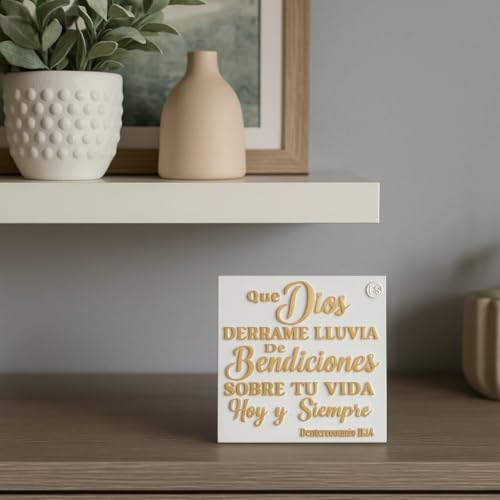 3D Biblical Wall Art Plaque - Spanish Blessing Inspirational Home Decor