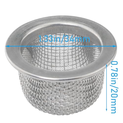 5PCS Stainless Steel Cocktail & Smoker Strainer Caps - Reusable Drink Filter Set