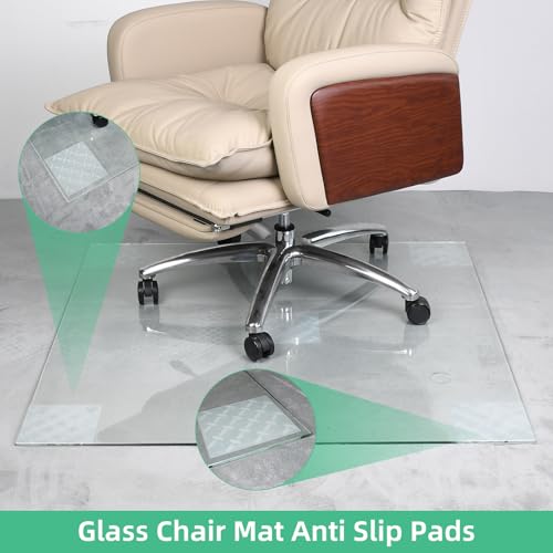 5-Pack 6x6-Inch Clear Silicone Non-Slip Rug Gripper Pads for Carpets