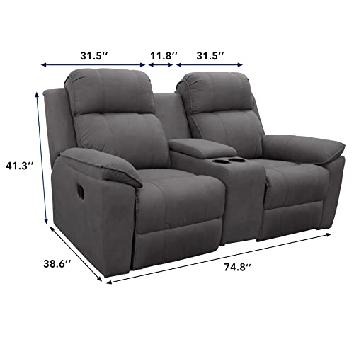 Water Resistant Reversible Loveseat Recliner Cover - Gray/Light Gray