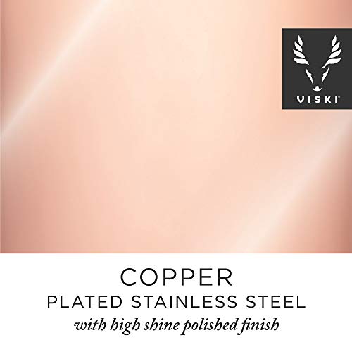 Viski Hawthorne Cocktail Strainer Copper Finish - Professional Bar Tool