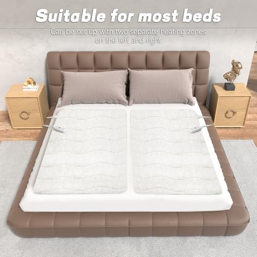 Heated Mattress Pad Mini Twin Size with Timer & Auto Shut-Off