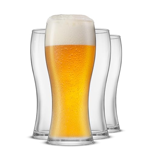15.5oz Beer Glasses Set of 4, Craft Pilsner IPA Pint Glasses for Home Bar